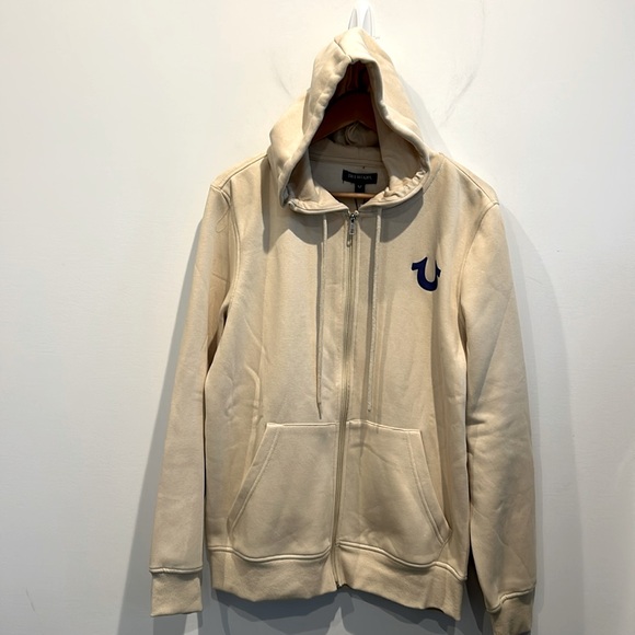 NEW True Religion Men’s Buddha Logo Zip Up Hoodie